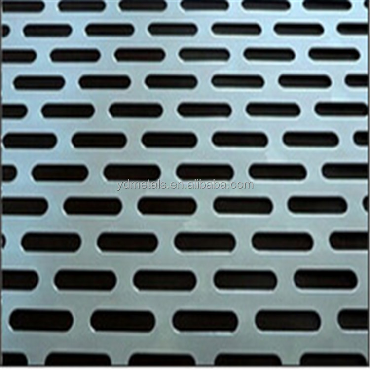 Slotted perforated metal wire mesh plate