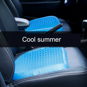 High quality universal ice silk breathable non-slip soft cool travel honeycomb gel car seat office chair mat pad cushion