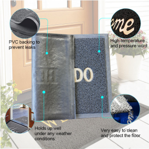 factory price anti-sli waterproof entrance indoor outdoor pvc floor mat welcome door mat doormat