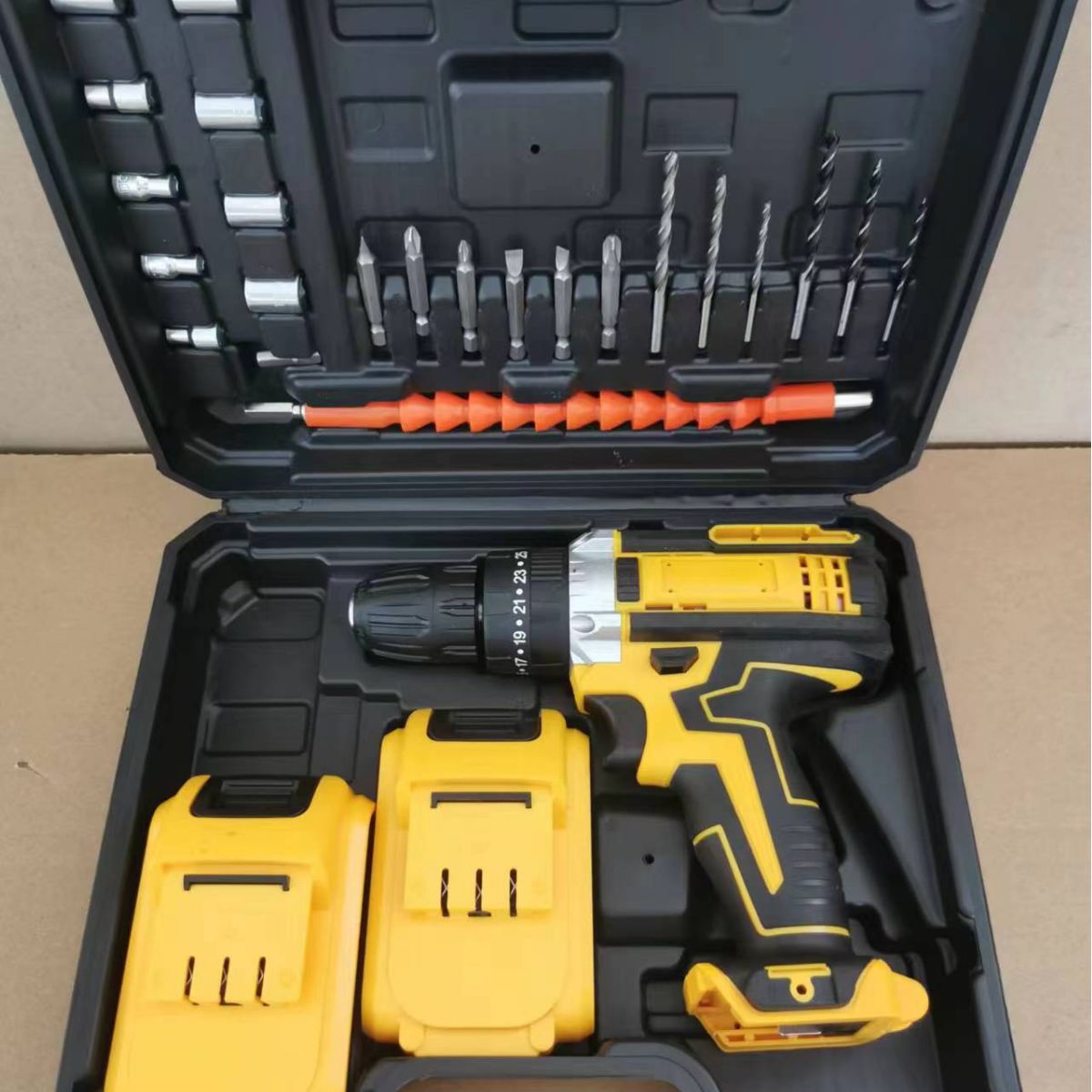 21V electric screwdriver rechargeable lithium battery household multi-function mini hand drill