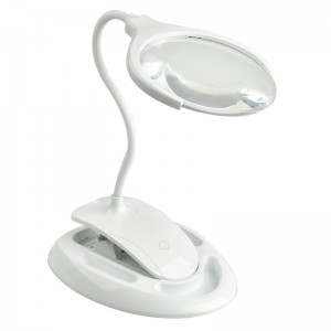 With LED light sub-mother desktop folding metal  stand scale repair reading magnifying glass