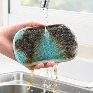 Cleaning sponge wiping magic scrub bowl brush pot kitchen decontamination artifact scouring pad