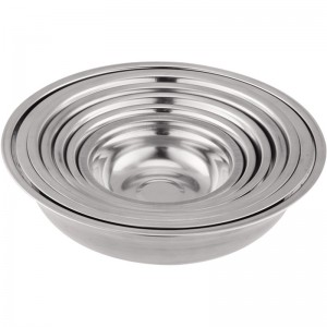Stainless steel soup pot thickened round basin restaurant canteen household soup bowl