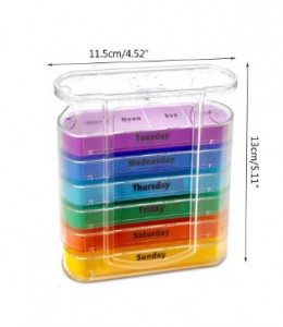 Transparent color storage box