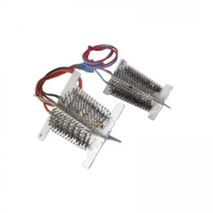 Flat wire heating elements for pet hair dryer