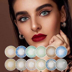 Eyescontactlens Three Tone Circle Collection yearly natural color contact lenses