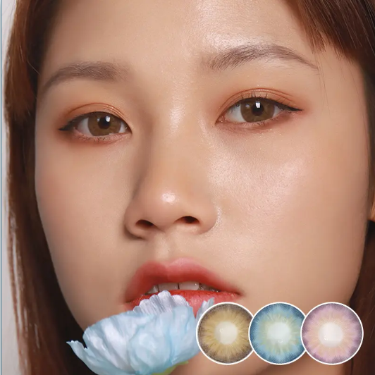 Hand-painted contact lenses solve aesthetic imperfections