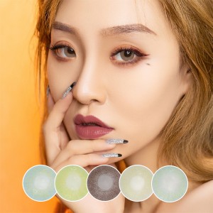 Wholesale Price Honey Colour Lens - Eyescontactlens Queen II Collection yearly natural color contact lenses – EYESCONTACTLENS
