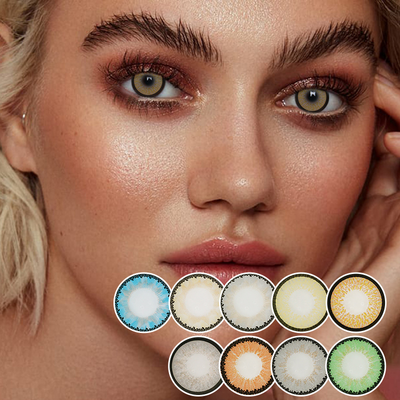 One of Hottest for Colored Contacts Halloween - New Natural Blue Color Bella Contact Lenses – EYESCONTACTLENS