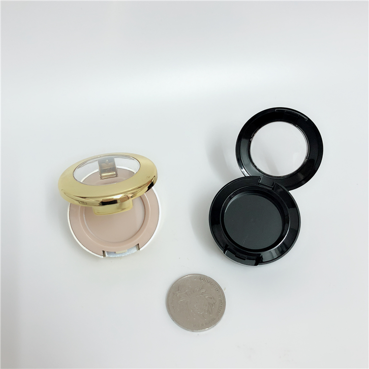 Mobala o le Mong oa Makeup Gold Vanity Mini Eco Friendly Empty Blush Pallet Case