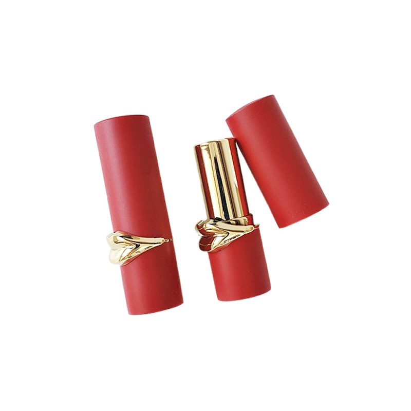 Lip Shape Cosmetic Cute Red No Logo Custom Luxury Lipstick Tube Packaging Featured Image