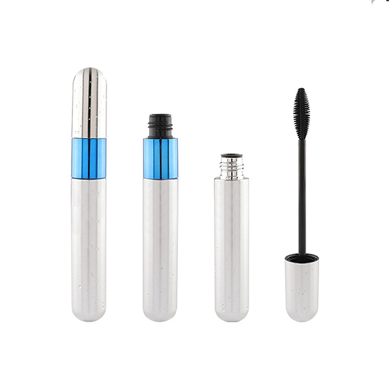 Make Your Own Beauty Round Shape Silver Empty Mascara Packaging Tubes