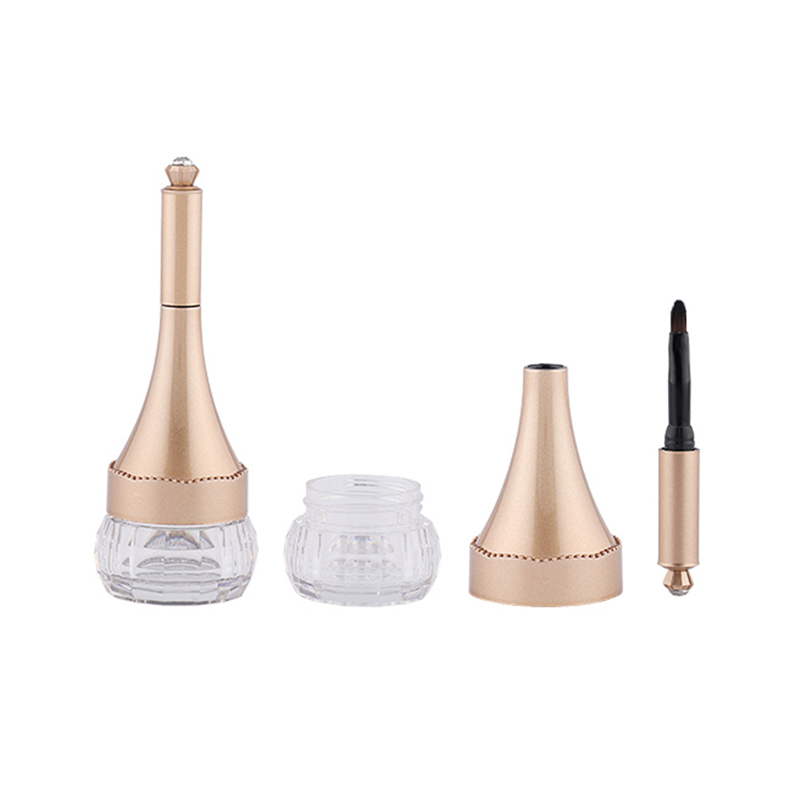 POCSSI Gold Chess Customize Plastic Empty Liquid Eyeliner Tubes With Brush