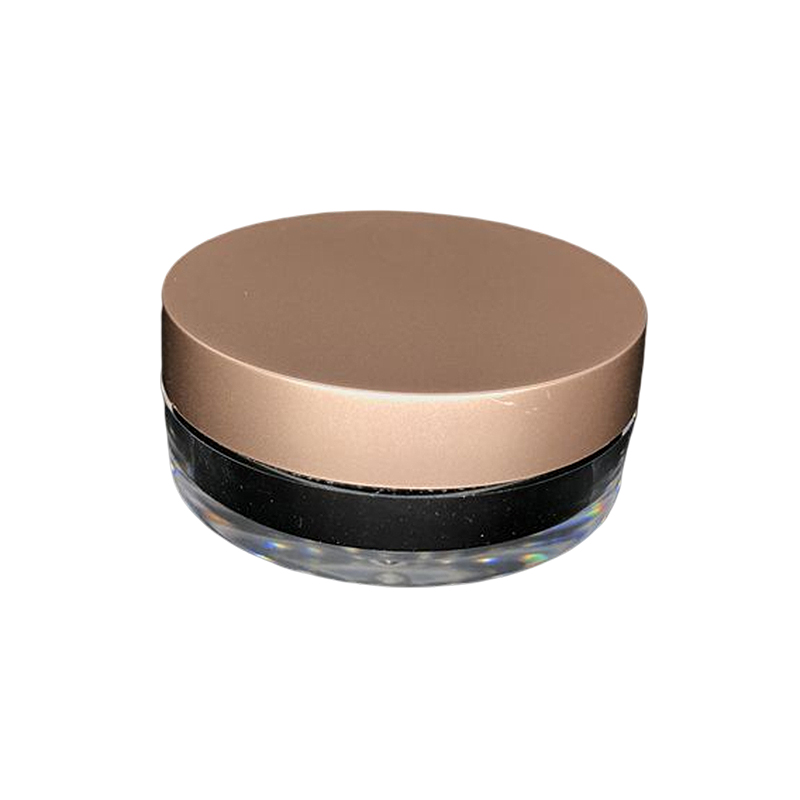 စိတ်ကြိုက် Logo Round Container Sifter Jar Cosmetic Packaging Loose Powder