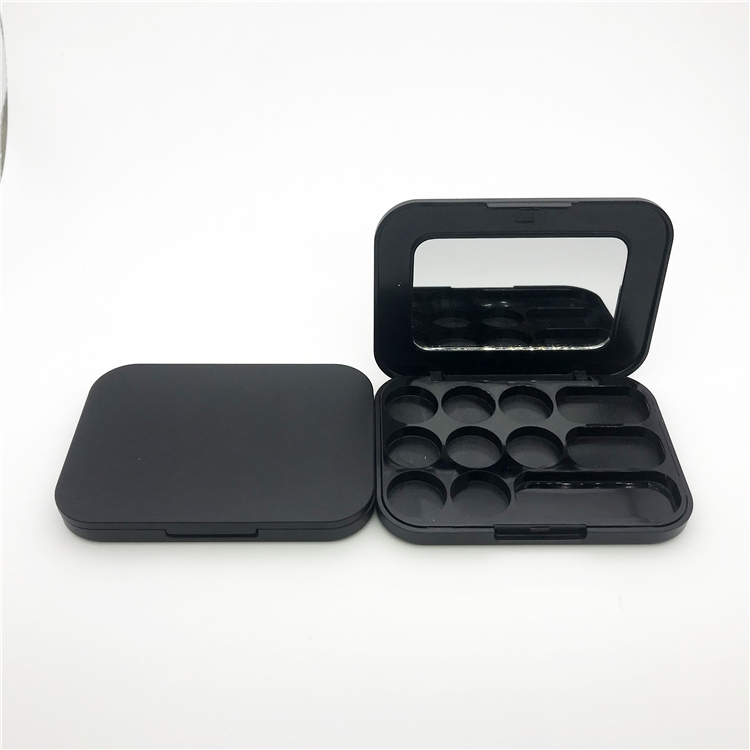 Custom Handling Mirror Plastic 10 Colour Eyeshadow Case Palette Container