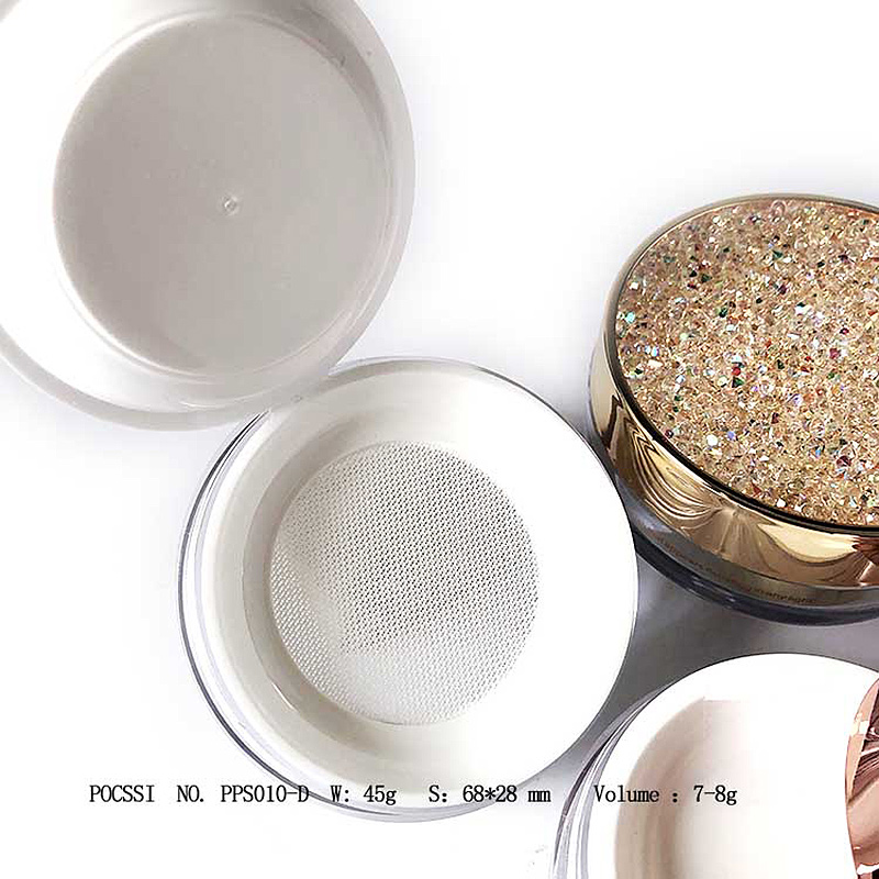 Round Customized Cover 8g Capacity Loose Powder Packaging