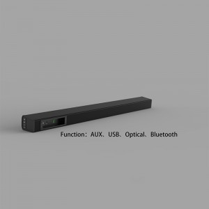 Eyin Soundbar, 32-Inch 2.0 Channel Sound Bars with Remote Control for TV Wireless Bluetooth Speaker Home Audio Sound Bar, Support Optical Bluetooth AUX and USB, Wall Mountable.（SP-619）