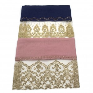 Grand luxury gold sequins, elegant and noble scarf