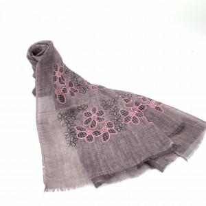 Colorful embroidered scarf, full of vitality