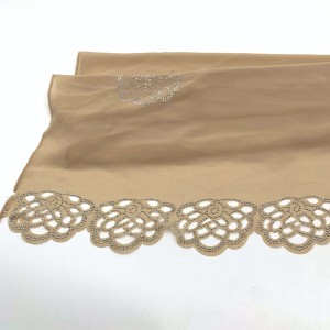 Laser cut out design, positioning point drill scarf