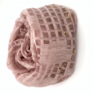 Organza plaid scarf, gentle and comfortable scarf