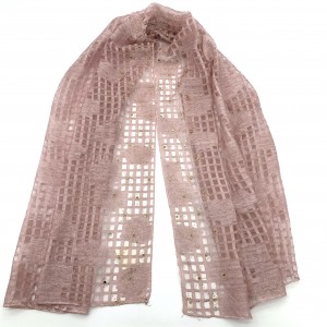Organza plaid scarf, gentle and comfortable scarf