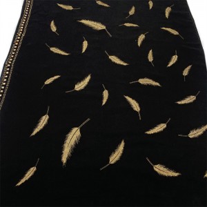 Gilded scarf, full width hot drill