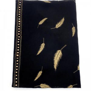 Gilded scarf, full width hot drill