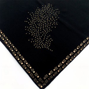 OEM/ODM Factory Wave Point Scarf - Exquisite embroidery and positioning pattern hot drill – Jingchuang
