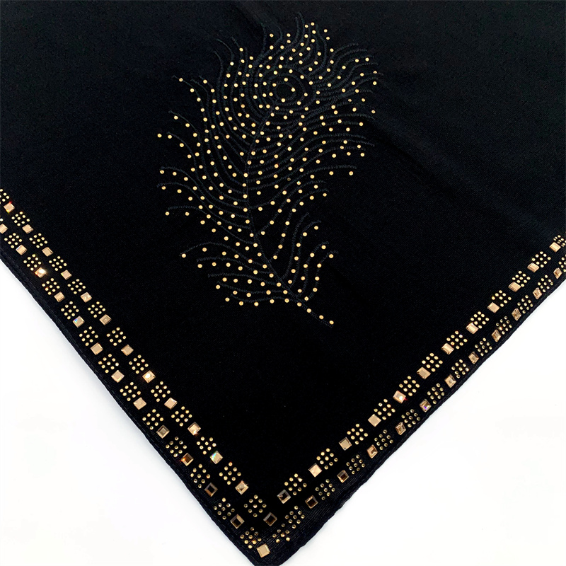 Factory Supply Desert Scarf - Exquisite embroidery and positioning pattern hot drill – Jingchuang