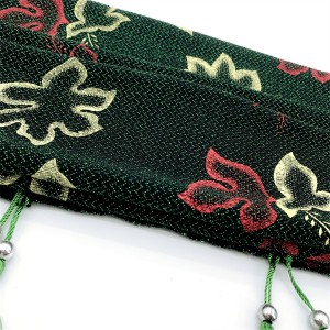 Jacquard elastic scarf, printed with bright silk