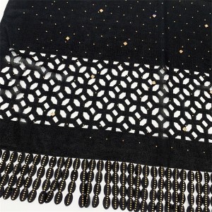 Novel and peculiar hollow scarf, soft fabric with good drapability