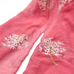 Beautiful and lifelike dandelion embroidery, lifelike