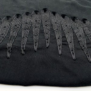 Ribbon embroidery, avant-garde fashion, clear layers, good three-dimensional effect