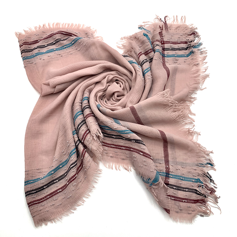 Wholesale Discount Hat And Scarf Sets - TR jacquard weave printing scarf Women’s scarf Shawl Xu Xu – Jingchuang