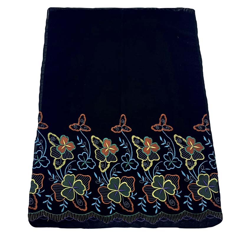 Best Price on Scarf Shirt - Original customization Flower embroidery Hot drill scarf Muslim headscarf Women scarf – Jingchuang