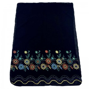 Original customization Flower embroidery Hot drill scarf Muslim headscarf Women scarf