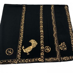 Advanced patch Dubai gold color Resplendent scarf
