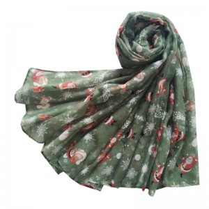 Fashionable elements, stunning color Christmas scarf