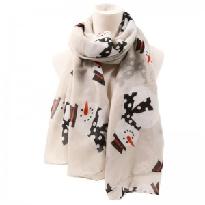 Fashionable elements, stunning color Christmas scarf