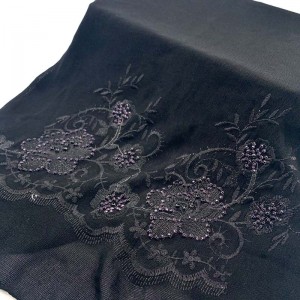 Gold embroidered scarf Casual, lazy and inclusive