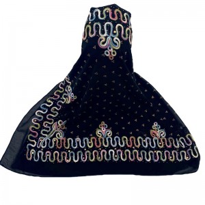 Multicolor Embroidered Hot drill scarf  Women scarf