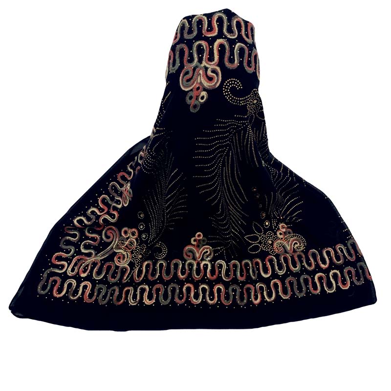 New Arrival China Cooling Scarf - Multicolor Embroidered Hot drill scarf  Women scarf – Jingchuang