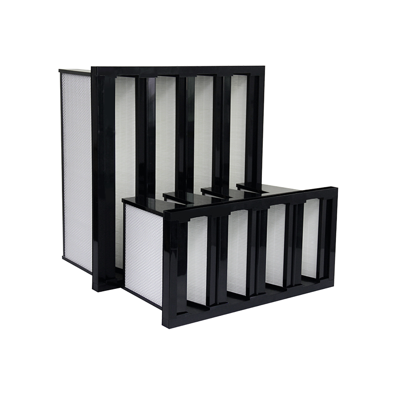 1 Black ABS Plastic Frame V-bank Filters