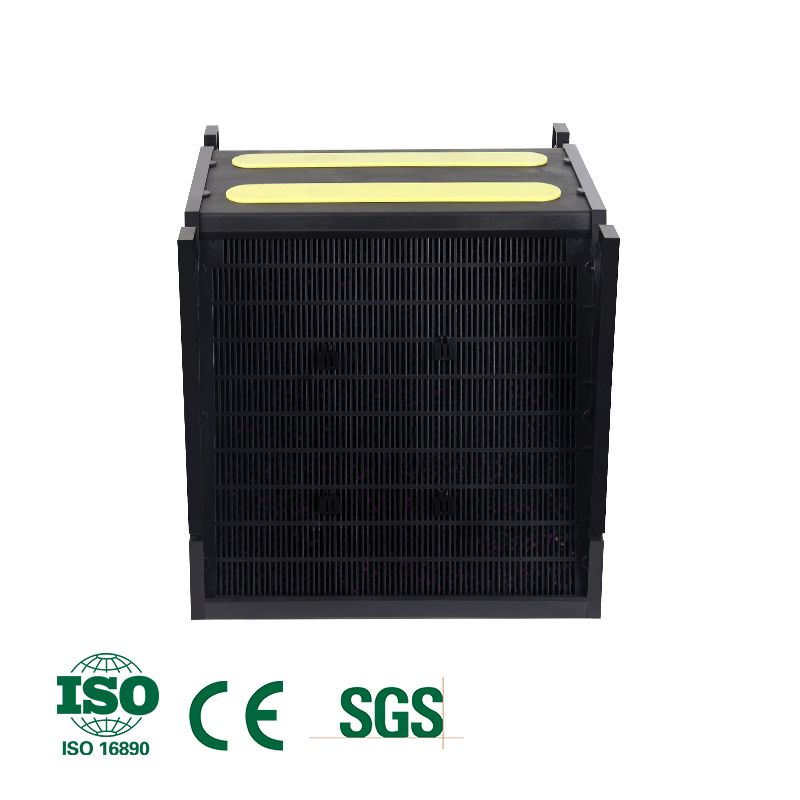 Chemical gas-phase filters cassette with activated carbon
