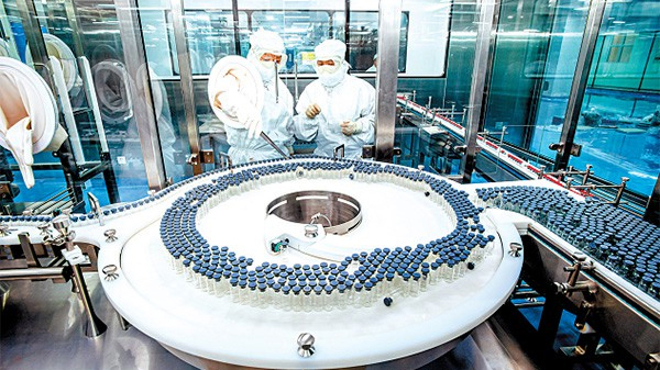 Filtrasi hawa di bengkel bersih kelas 1000 Biotech Biopharmaceutical di Jerman
