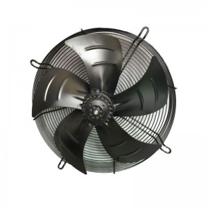 Axial fan with aluminum fan blades