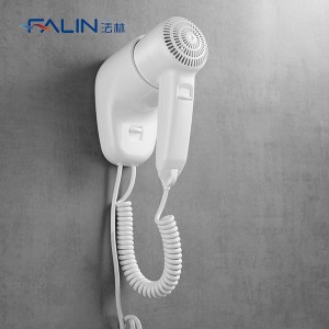 FALIN FL-2100 Commercial ABS Plastic Hair Dryer Hotel Wall Mounted Hair Dryer For Bathroom