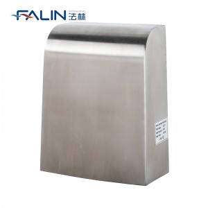FALIN Fl-3007 Hot Air Compact Electric Hand Dryer Blower, Fast Drying in 10 Seconds (Silver 2) Ultra-Thin