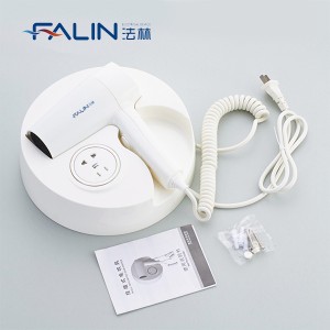 FALIN FL-2113 Hotel Hair Dryer Hotel Round Wall Mounted Hair Dryer With Shaver Socket